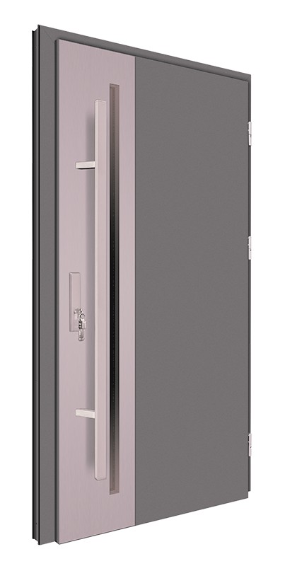 Drzwi wejściowe antracyt pochwyt 150 cm 68MK2