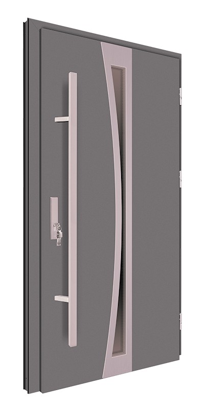 Drzwi zewnętrzne antracyt pochwyt 150 cm 92MK8